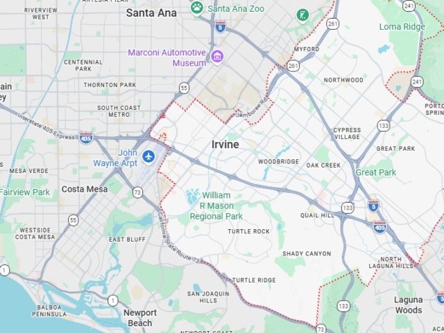 HVAC Services Area Map